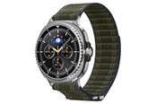 Smartwatch - Lisävarusteet - Spigen Fabric Band (hook-and-loop) - green - Samsung Galaxy Watch 8 46mm/44mm/40mm - AMP10154