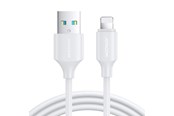 USB kaapelit - Joyroom Long-Lasting Series A9 USB-A / Lightning 2.4A cable 1m - white - S-UL012A9 1m white