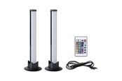 Valaisimet - EGLO GAMER LIGHT Pöytävalosetti – Musta, 2x3,3W RGBW + 3000K - 75956
