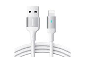 USB kaapelit - Joyroom Extraordinary Series A10 USB-A / Lightning 2.4A cable 1.2 m - white - S-UL012A10B