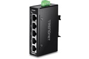 Kytkimet - TRENDnet TI-ELC50 5-Port Industrial Fast Ethernet DIN-Rail Mini Switch - TI-ELC50