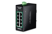 Kytkimet - TRENDnet TI-PGLC80 - Version V1.xR - switch - industrial mini - 8 ports - TAA Compliant - TI-PGLC80