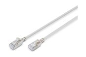 Verkkokaapelit - DIGITUS patch cable - grey - Harmaa - 10m - DK-1632-A-100S