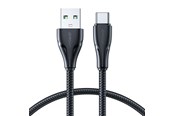 USB kaapelit - Joyroom Surpass Series A11 USB-A / USB-C 3A Cable 1.2 m - Black - S-UC027A11B