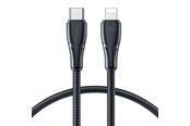 USB kaapelit - Joyroom Surpass Series A11 Lightning / USB-C 20W 1.2 m cable - black - S-CL020A11B