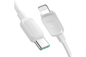 USB kaapelit - Joyroom Multi-Color Series A14 USB-C / Lightning 30W cable 1.2 m - white - S-CL020A111W