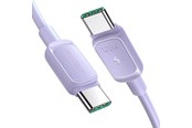 USB kaapelit - Joyroom Multi-Color Series A14 USB-C / USB-C 100W Cable 1.2m - Purple - S-CC100A141P