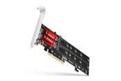 Tallennus - lisävarusteet - AXAGON PCIe Adapter for 2 × NVMe M.2 SSD - PCEM2-ND