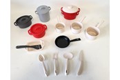 Leikkikeittiöt ja tarvikkeet - Ecoiffier 100% Chef Pans and Cookware 19dg. - 10991