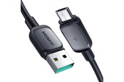 USB kaapelit - Joyroom Multi-Color Series A14 USB-A / micro USB 2.4A cable 2 m - black - S-AM018A14B