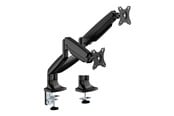Näytön kiinnitys - Deltaco mounting kit - for 2 LCD displays/ curved LCD displays - gas spring up to 16 kg - black - ARM-536-2