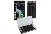Kirjoitus- ja piirustustarvikkeet - Creative Craft Group Crayons METALLIC 12 pcs in metal box - AR0207/GE