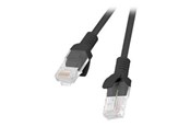 Verkkokaapelit - Lanberg patch cable - 25 cm - black RAL 9004 - Musta - 0.25m - PCU5-20CC-0025-BK