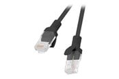 Verkkokaapelit - Lanberg patch cable - 1 m - black RAL 9004 - Musta - 1m - PCU5-20CC-0100-BK