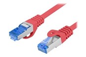 Verkkokaapelit - Lanberg patch cable - 1 m - red RAL 3017 - Punainen - 1m - PCF6A-10CC-0100-R