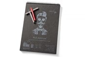 Vihkot, Lomakkeet & Muistikirjat - SMLT Drawing pad with BLACK paper. A4. 165g. - SM105-A4