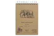 Vihkot, Lomakkeet & Muistikirjat - SMLT Drawing pad SKITSE NATUR. BROWN A5. 135g - SM103-A5