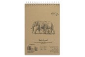 Vihkot, Lomakkeet & Muistikirjat - SMLT Drawing pad SKITSE NATUR. BROWN A4. 135g - SM103-A4