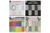 Vihkot, Lomakkeet & Muistikirjat - Creative Craft Group Block Design 15*15cm. 30 sheets 100g. - CR4015/GE