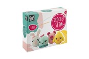 Luovat leikit - Creative Craft Group CROCHET KIT Crochet kit ANIMALS 4 pcs. - CR1721/GE