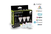 Smart Home - Älykoti - EGLO GU10 LED-Z MATTER RGB/CCT 4.9W 420lm opal 3-pack w/remote control - 110398