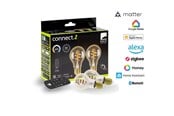 Smart Home - Älykoti - EGLO E27 LED-Z MATTER A60 spiral CCT 7W 806lm amber 2-pack w/remote control - 110401