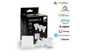 Smart Home - Älykoti - EGLO GU10 LED-Z MATTER RGB/CCT 4.9W 420lm opal 3-pack w/switch - 110417