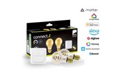 Smart Home - Älykoti - EGLO E27 LED-Z MATTER A60 CCT 7W 806lm amber 2-pack w/switch - 110419