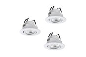 Smart Home - Älykoti - EGLO SALICETO-Z dowlights Ø88 RGB/CCT 3X490lm, white - 902286