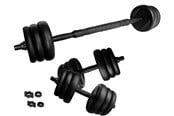 Urheilu & Fitness - ASG 15 kg Weightlifting Set - ASG4470BLACKONE SIZE