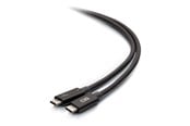FireWire / ThunderBolt-kaapelit ja adapterit - C2G 2.5ft Thunderbolt 4 USB C Cable - USB C to USB C - 40Gbps - M/M - Thunderbolt cable - 24 pin USB-C to 24 pin USB-C - 76 cm - C2G28886