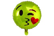 Harrastustarvikkeet - SCANSEASON Foil balloon Emoji Ø45cm 1 piece. - 100312