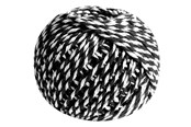 Harrastustarvikkeet - SCANSEASON Cotton yarn gift ribbon black/white 40 meters - 101013