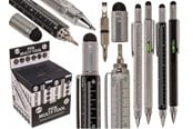 Kirjoitus- ja piirustustarvikkeet - OUT OF THE BLUE MultiTool ballpoint pen. 6 in one. - 29/2768
