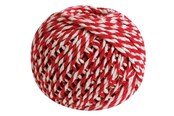 Harrastustarvikkeet - SCANSEASON Cotton yarn gift ribbon red/white 40 meters - 444513
