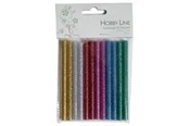 Harrastustarvikkeet - Hobby Mate Glue sticks w/mica ø7.2mm 10cm 6x2ass. - 552125