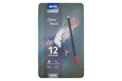 Harrastustarvikkeet - SPREE Colored pencil in metal box.12 pcs. - 57212