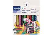 Harrastustarvikkeet - SPREE Magic Markers Glitter 9+1 colors - 58028