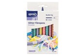 Harrastustarvikkeet - SPREE Glitter pencil tips 9 pcs DISPENSABLE - 58029