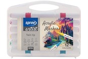 Harrastustarvikkeet - SPREE Acrylic TWIN MARKER 12 pcs. - 58152