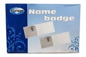 Konferenssi & Esitys - CENTRUM Congress sticker 57*90mm. W. clamp and pin. - 80132