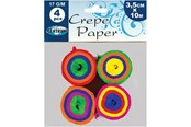 Harrastustarvikkeet - CENTRUM Crepe paper in roll. 4 rolls ass.3.5cm*10M - 80314