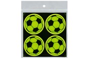 Paperit, valokuvapaperit ja tarrat - CENTRUM Reflective stickers 4 pcs. ø50mm. Footballs - 80383