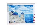 Harrastustarvikkeet - CENTRUM Diamond Painting 30*40cm. HOUSES AND SEA - 80890