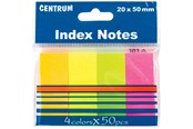 Paperit, valokuvapaperit ja tarrat - CENTRUM StickNotes paper 4*100 pcs. ass. neon - 85385