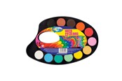 Harrastustarvikkeet - CENTRUM Paint tray 12 colors + brush. - 87501