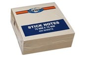 Paperit, valokuvapaperit ja tarrat - CENTRUM StickNotes 75*75mm. 400 sheets. Pastel yellow - 88543
