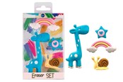 Kirjoitus- ja piirustustarvikkeet - CENTRUM Eraser set GIRAF 4 pieces in box - 89555