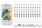 Harrastustarvikkeet - CENTRUM TWIN MARKERS 12 stk. etui - 89700