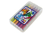 Harrastustarvikkeet - CENTRUM Brush pens - 12 markers in plastic box. - 89702